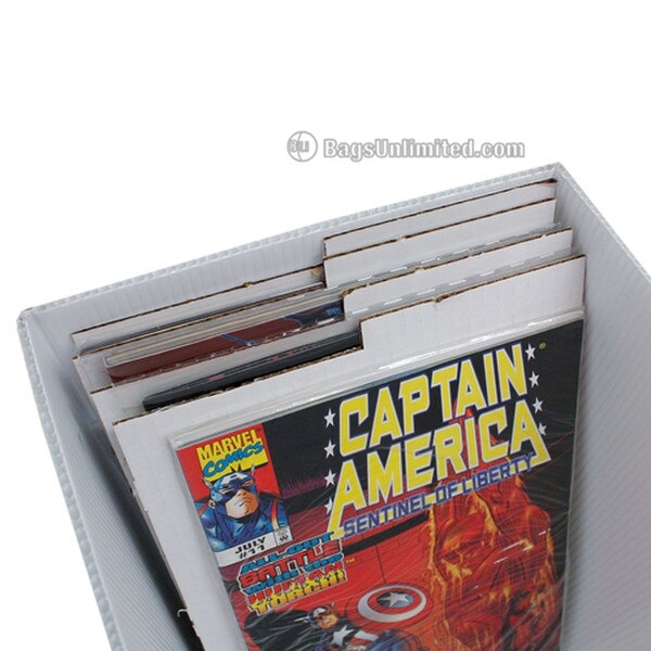Comic Divider - White Corrugated